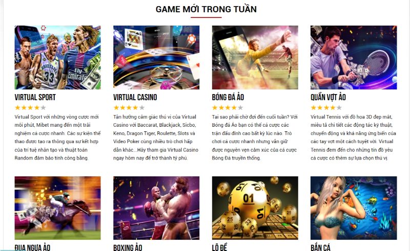 Sảnh trò chơi đa dạng